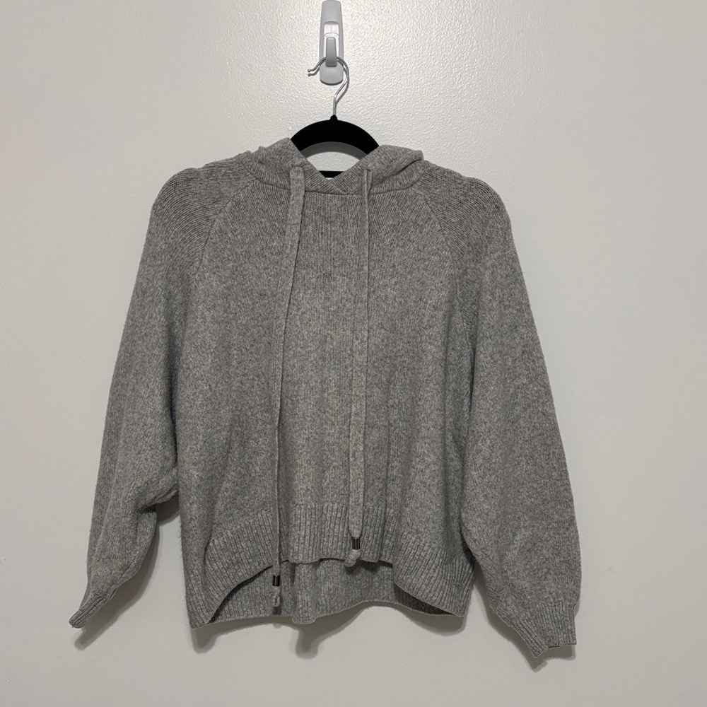 H&M Cozy Gray Knit Hoodie